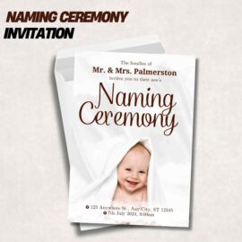 Naming Ceremony Invitation